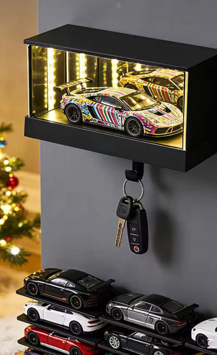 SUPORT CHEI  ¨ INFINITY GARAGE ¨ EFECT 3D , ILUMINARE LED , DESIGN MODERN